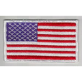 Stock Am Flag Patch W/White Border (3.5" X 2")
